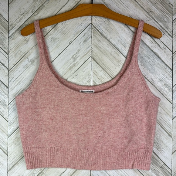 Reformation • Varenne Cashmere Tank Sweater - Picture 1 of 8